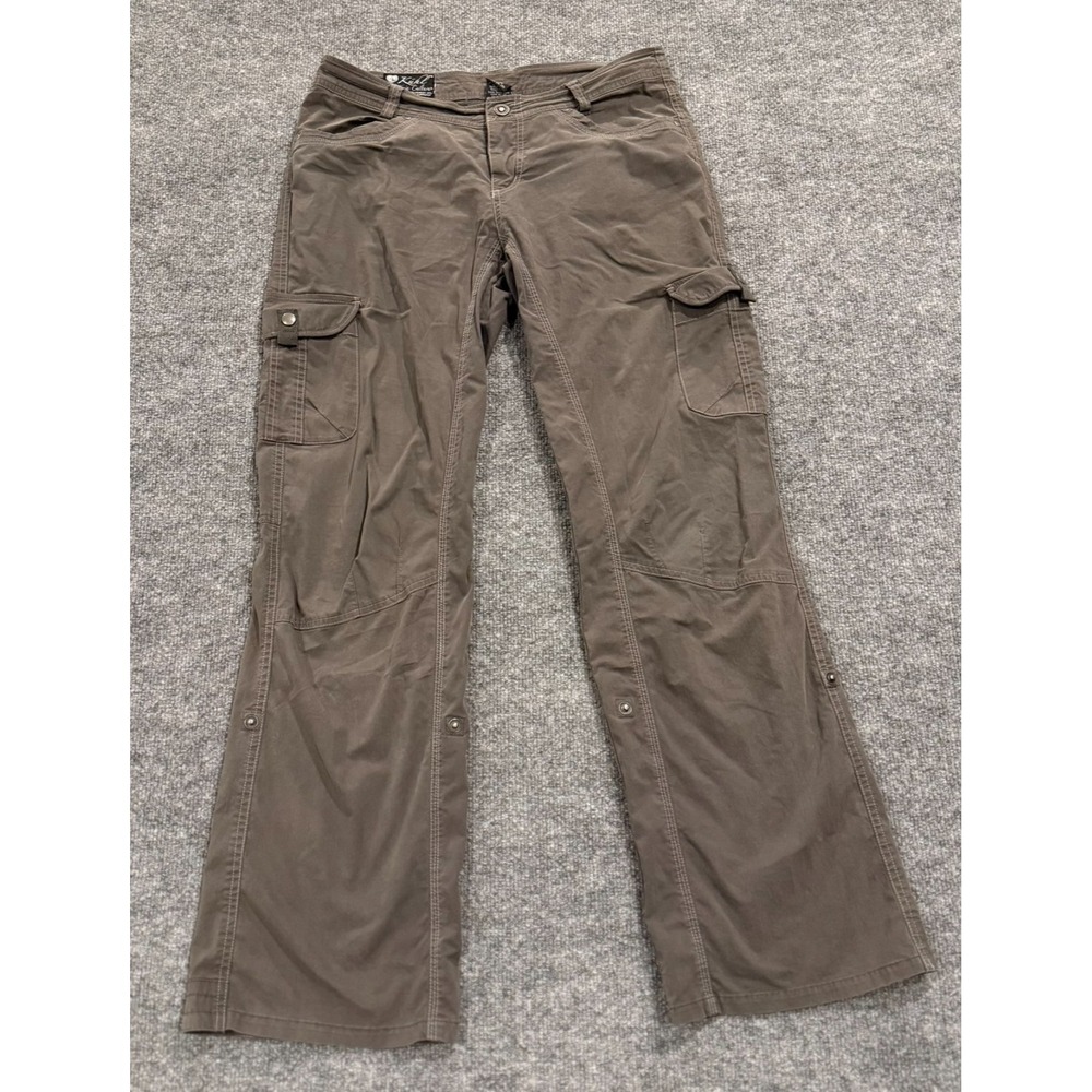 Kuhl Splash Womens Roll Up Cargo Pants Hiking Outdoor Patina Dye Brown Size 8